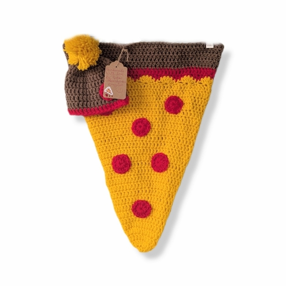 Handmade Other - NWT Handmade Baby Infant Crochet  Pizza Costume Photo Prop Gift